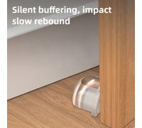 1 pezzo Paraurti porta trasparente - Cuscinetto ad alta elasticità in gomma morbida e antifurto, autoadesivo, adatto per protezione di pareti, ufficio e maniglie di mobili, paraurti porta in plastica