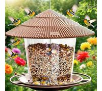 1 pezzo Parco per uccelli multifunzionale da esterno, Alimentatore automatico per colibrì, Tavolo per l'alimentazione degli uccelli selvatici, Bagno per uccelli, Set di attrazione per l'osservazione d