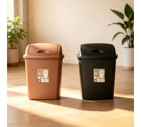 1 pezzo Pattumiera con coperchio da 30L di grande capacità, anti-polvere e anti-odore, semplice e versatile, adatta per vari scenari domestici 1 pezzo - Cestino standard / 25,5*27,5 cm,2 pattumiere / 