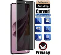 1 pezzo Pellicola protettiva in vetro temperato curva 3D anti-spia, compatibile con Samsung Galaxy S23 S22 S25 S24 Ultra/ Redmi Note 15 14 13 Pro+ 4G 5G/Honor/Realme/OPPO/VIVO/OnePlus ecc., durezza 9H