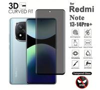 1 pezzo Pellicola protettiva in vetro temperato curva 9H anti-sbirciatura, trasparente, adatta per Note 15 14 Pro 13 Pro+ Honor 50,70,90,100,200,300,400, Magic 5,6,7 Lite, Reno, Galaxy. Protegge dallo