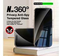 1 pezzo Pellicola protettiva in vetro temperato per privacy a 360°, protegge da sguardi indiscreti, anti-impronte digitali, completamente invisibile da tutti i lati, compatibile con iPhone 17 Pro Max/