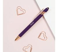 1 pezzo Penna a sfera personalizzabile con logo stampato, fusto in alluminio, penna stilo con funzione di tocco capacitivo, per il ritorno a scuola, riutilizzabile, multifunzionale, colorata, minimal,