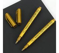 1 pezzo Pennarello metallico grafico a lettera, pennarello indelebile semplice per disegnare, scrivere Tagli UnicaPlastica