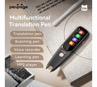 1 Pezzo PeriPage D2s Penna multifunzione per la traduzione, uno strumento più professionale per l'apprendimento delle lingue, scatta e stampa, traduce reciprocamente 112 lingue, rende l'apprendimento 