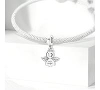 1 pezzo Perla charm di alta moda della serie Love Angels, adatta ai braccialetti e ai bracciali da donna, ideale per la creazione di gioielli fai-da-te e abbinamento a look quotidiani, decorazione gio