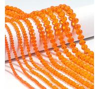 1 pezzo Perle di cristallo d'ambra trasparente a fette di abaco, dimensioni 3/4/6/8/10mm, perle sciolte multistile, moda casual versatile, per la realizzazione fai-da-te di gioielli, adatte per bracci