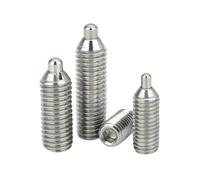 1 pezzo Perno di posizionamento a filettatura con testa a dado interno esagonale in acciaio inox M5, pistone a molla, lunghezza della testa del pistone 2mm, lunghezza del corpo 10mm