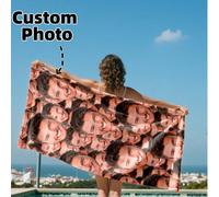 1 pezzo Personalizzato con design fotografico per la spiaggia. Perfetto per l'uso in spiaggia, a bordo piscina e durante le vacanze al mare. Regalo per lei, lui, madre, padre, fidanzata, fidanzato. ,O