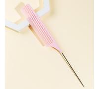 1 pezzo Pettine a coda appuntita per acconciatura professionale, piastra per trucco, pettine per permanente, barra per arricciare, pettine per separare i capelli, pettine anti-statico a coda di ratto 