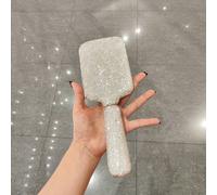 1 pezzo Pettine con cuscinetto d'aria ad alta gamma con inserti di strass e manico lungo per massaggio rilassante della testa, spazzola per capelli, pettine, accessori per capelli, prodotti per capell