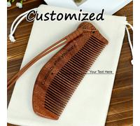 1 Pezzo Pettine in legno personalizzato su misura, pettine in legno, spazzola per capelli in legno anti-statica con incisione laser, pettine naturale per il parto per il dolore del travaglio | Pettine