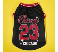 1 pezzo Pettorina senza maniche alla moda e confortevole per cani e gatti, con stampa a righe della maglia Chicago 23 4XL,5XL,L,M,S,XL,XS,XXL,XXS,XXXLLettereTessuto