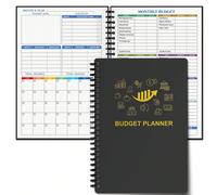 1 pezzo Pianificatore di budget - Organizzatore finanziario mensile con quaderno per il tracciamento delle spese per gestire efficacemente il tuo denaro, pianificatore finanziario/libro contabile senz