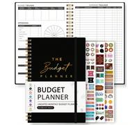 1 pezzo Pianificatore mensile del budget, 112 fogli, pianificatore del budget semplice per ADHD con tracciamento dei risparmi e dei debiti, grafico delle spese e tasca trasparente, risparmio di denaro