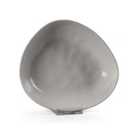 1 Pezzo Piatto Fondo da Tavola Trior Grigio in Ceramica 23 cm
