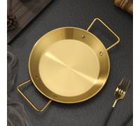 1 pezzo Piatto per frutti di mare in acciaio inox, padella per paella alla spagnola, piatto per pollo fritto coreano, piatto per pasta, piatto per aragoste alla occidentale per il brodo di frutti di m