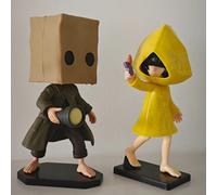 1 pezzo Piccola statuina del personaggio di Little Night-Mares Mono & Six & Nome, adatta per decorazione domestica, festa e Ognissanti Monopezzo,Un pezzo Xiaoliu,2 pezzi*1,Nome,Xiaoliu e il libroPolic