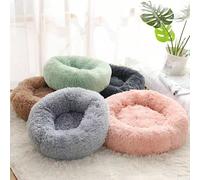 1 pezzo Piccolo letto rotondo soffice per animali domestici, caldo e traspirante, adatto per gatti/cani piccoli e mini. Letto per cani di piccola taglia di colore unito adatto per tutte le stagioni, l