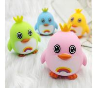 1 pezzo Pinguino soffice e premibile, giocattolo antistress, oggetto carino, Taba Squishy, giocattolo portatile da viaggio per premere e manipolare, blu, rosa, perfetto per tutte le età, autismo, lavo