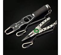 1 pezzo Pinze multifunzionali Luya con bocca curva, pinze da pesca per linea da pesca, gancio, pinze in acciaio inossidabile per il controllo del pesce combinazione blu,combinazione rossa,combinazione