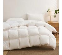 1 pezzo Piumino trapuntato a quadri, caldo per l'autunno/inverno, in morbida microfibra ultra-soft, imbottito con alternativa alla piuma d'oca, soffice e traspirante, con angoli con passanti, colore b