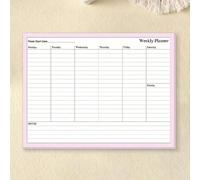 1 pezzo Planner settimanale non datato formato A4, blocco note da scrivania organizzatore, scheda attività da svolgere, tracker delle abitudini, adatto per studenti e insegnanti A4,Libro A4-2Carta tes