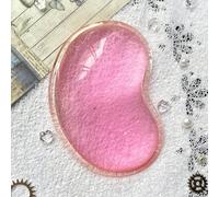 1 pezzo Poggiapolsi in gel di silicone a forma di cuore, trasparente, ergonomico, tappetino per mouse rinfrescante per mano, per ufficio, computer portatile, ritorno a scuola, gaming, accessori per sc