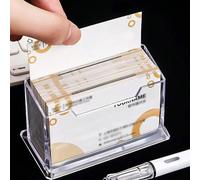 1 pezzo Porta schede da visita trasparente, espositore in acrilico a scatola da tavolo, scaffale porta schede per desktop in plastica, forniture da ufficio Tagli UnicaPMMA
