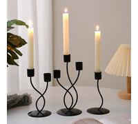 1 pezzo Portacandele decorativo in stile europeo, centro tavola romantico per sala da pranzo, decorazione in ferro battuto per il soggiorno Candeliere a colonna dorata in stile alto,Portacandele a col