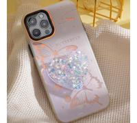 1 pezzo Portacellulare magnetico lampeggiante a forma di cuore in acrilico, il sistema adesivo è incluso, può essere incollato sul tuo e Kindle. Porta libro romantico per telefono, compatibile con , t