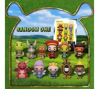 1 pezzo Portachiavi cieco ufficiale e autorizzato della serie "Shrek" di Universal Studios, scatola misteriosa 3D casuale, accessorio da collezione casuale di 1 personaggio tra Shrek, Fiona, Asino, Ga