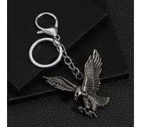 1 pezzo Portachiavi/ciondolo di moda in stile antico con elemento animale a forma di aquila, stile europeo e americano, accessorio per auto, borsa, scuola, regalo carino gotico Y2K per madre, padre, l