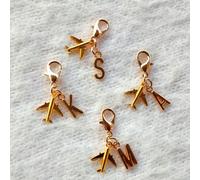 1 pezzo Portachiavi con ciondolo a forma di aereo in lega di zinco e charm a lettera, accessorio per borse, zaini, portafogli, portadocumenti, chiavi dell'auto L,M,S,T,V,U,X,W,Z,Y,K,N,P,O,R,Q,D,C,F,E,