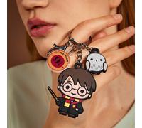 1 pezzo Portachiavi con motivo dell'Espresso di Hogwarts e Edvige la civetta, accessorio per bacchetta e borsa Tagli UnicaFumettoLega di zinco