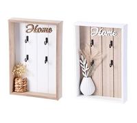 1 Pezzo Portachiavi da Parete in Legno MDF 20 x 4,5 x 30 cm 2 Modelli