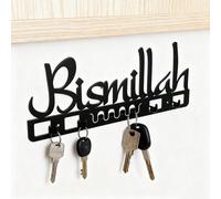 1 pezzo Portachiavi da parete in stile arabo elegante in metallo, organizer per chiavi da appendere a parete per ingresso e corridoio, accento decorativo chic per soggiorno e ingresso, regalo ideale p