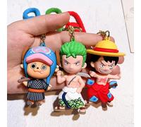 1 pezzo Portachiavi di One Piece - Ciondolo per borse con personaggi dell'anime come Zoro, Chopper, Ace, Law, Sabo, perfetto per portafogli, zaini, chiavi d'auto, catene per portafogli, eventi cosplay