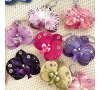 1 pezzo Portachiavi elegante con farfalla e orchidea, design floreale colorato e carino, accessorio decorativo per borsa, ciondolo da spiaggia, regalo per donna, accessori da spiaggia, elementi essenz