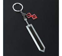 1 pezzo Portachiavi in lega dal design realistico e cool, stile anime con grande spada, accessorio divertente da indossare, l'oggetto più accattivante di tutto il luogo, accessori per auto, ciondolo p