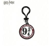 1 pezzo Portachiavi ufficialmente concesso in licenza di Harry Potter in PVC, molletta morbida per borsa con piattaforma 9 3/4, ciondolo decorativo, portachiavi carino originale, accessori per auto e 