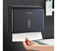 1 pezzo Portafazzoletti in plastica ad alta capacità, in grado di contenere oltre 200 fazzoletti, in ABS ad alta durezza, con accessori per installazione con/senza foratura, opzione multicolore, porta