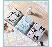 1 pezzo Portafoglio a treccia multitaglia stile Sanrio, portamonete mini carino per studenti, stile corto anime, con stampa di carte multiple, portafoglio piccolo, piccolo portafoglio carino B arco ku