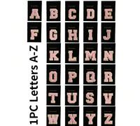 1 pezzo Portapassaporto da viaggio con lettera da A a Z, custodia per passaporto in materiale PU con motivo a , colore rosa, portafoglio da viaggio per passaporto L,M,S,A,K,B,C,D,E,F,N,J,G,H,I,O,P,Q,R