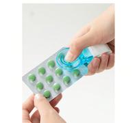 1 pezzo Portapillole da viaggio, contenitore per conservazione di pillole, organizer per medicinali per dividere e tagliare le pillole Tappo bianco premium,Tappo blu premium,Tappo blu premium più vend
