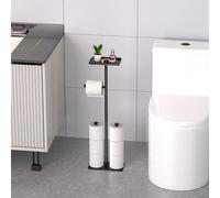 1 pezzo Portarotolo verticale per carta igienica, portarotolo da terra mobile per asciugamani di carta, portarotolo per carta igienica, portarotolo per salviettine umidificate, organizer per asciugama