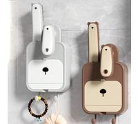 1 pezzo Portasaponetta a rete da parete, Portaoggetti da doccia, Organizer da bagno. Può essere utilizzato per appendere asciugamani, spugne, spazzole, fermagli per capelli e collane, dispenser di sap