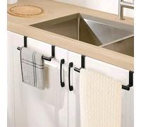 1 pezzo, Portasciugamani da parete senza foratura, mobiletto appeso dietro la porta, portasciugamani singolo senza chiodi, asta appendiabiti per casa, bagno, decorazione, accessori bagno, organizer ba