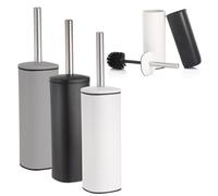 1 Pezzo Portascopino WC in Metallo con Recipiente Interno Chic 3 Colori