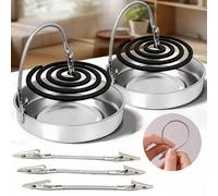 1 pezzo Portatile Supporto per Spirali Antizanzare, Mollette a Coccodrillo Multifunzione a Doppia Testa, Supporto in Tubo Metallico Flessibile con Altezza Regolabile, Supporto per Spirali Antizanzare